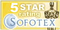 Rated 5 stars on sofotex.com